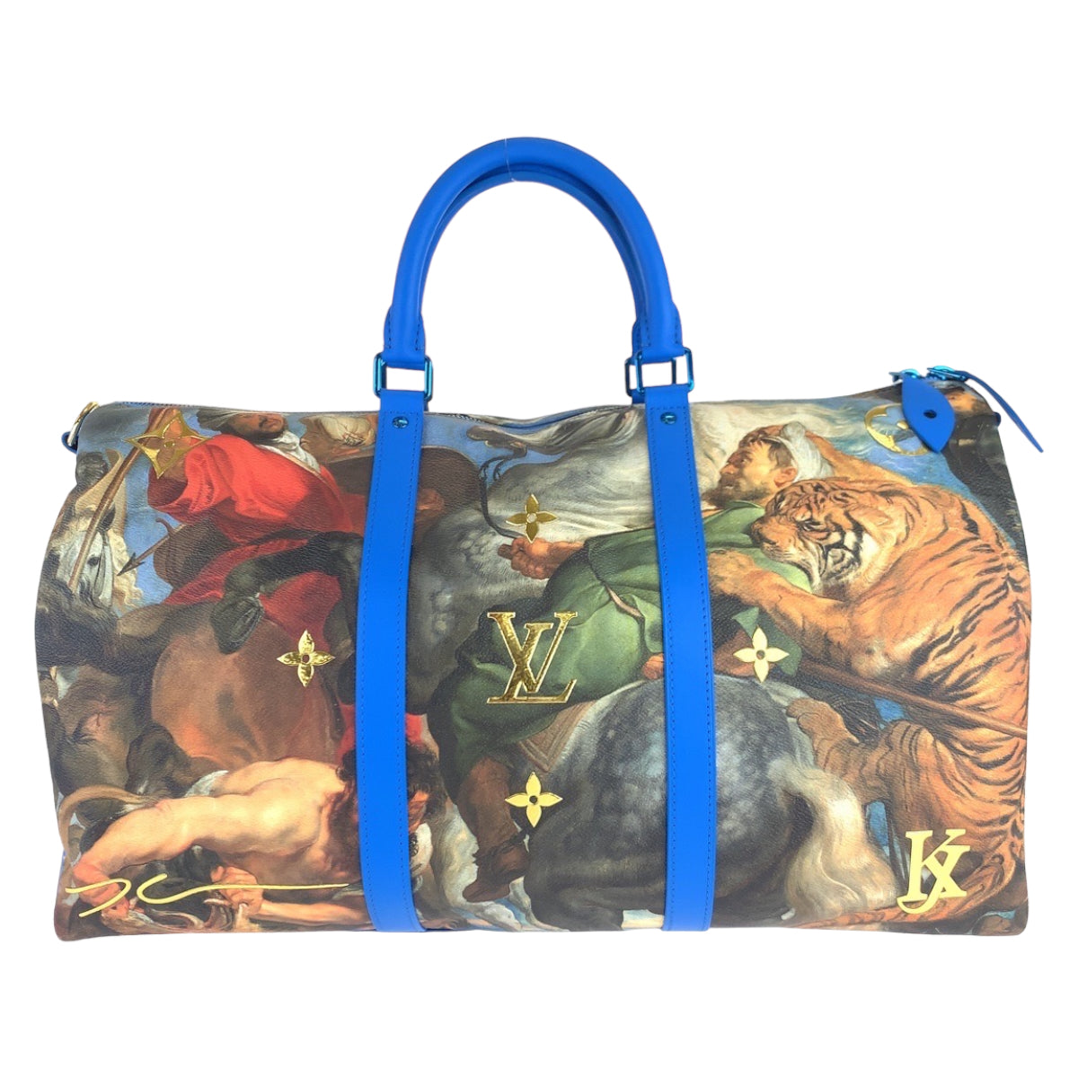 LOUIS VUITTON Boston Duffel bag M43344 PVC multicolor Masters Collection Jeff Koons Rubens Keepall  bandouliere50