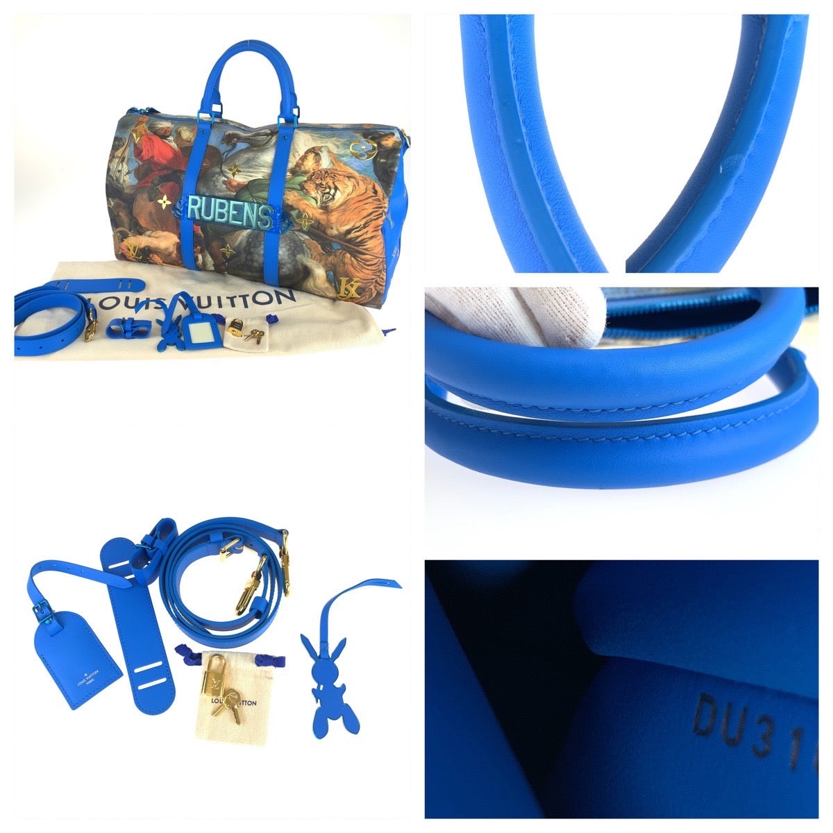 LOUIS VUITTON Boston Duffel bag M43344 PVC multicolor Masters Collection Jeff Koons Rubens Keepall  bandouliere50