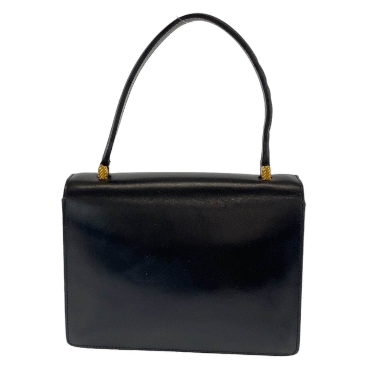 GUCCI Handbag leather Black GoldMetal Handbag Shoulder Bag Old Gucci accordion Women Used