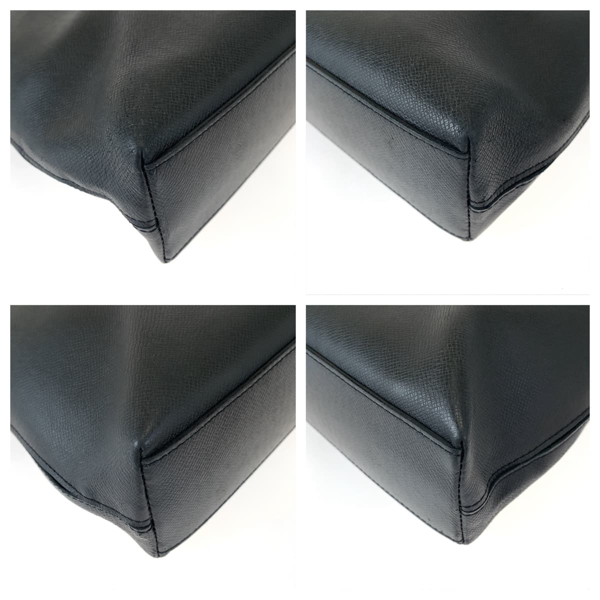 LOUIS VUITTON Business bag M33433 Taiga Noir black black Tote Bag Business bag Taiga Anton Tote mens Used