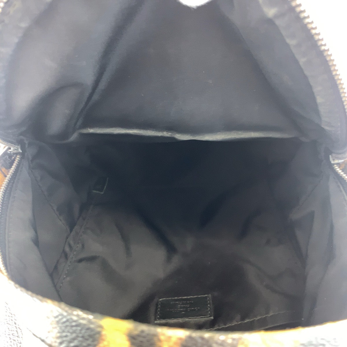 LOUIS VUITTON Backpack M52020 PVC Brown black Backpack Backpack Leopard Leopard Pattern Palm Springs PM Women Used