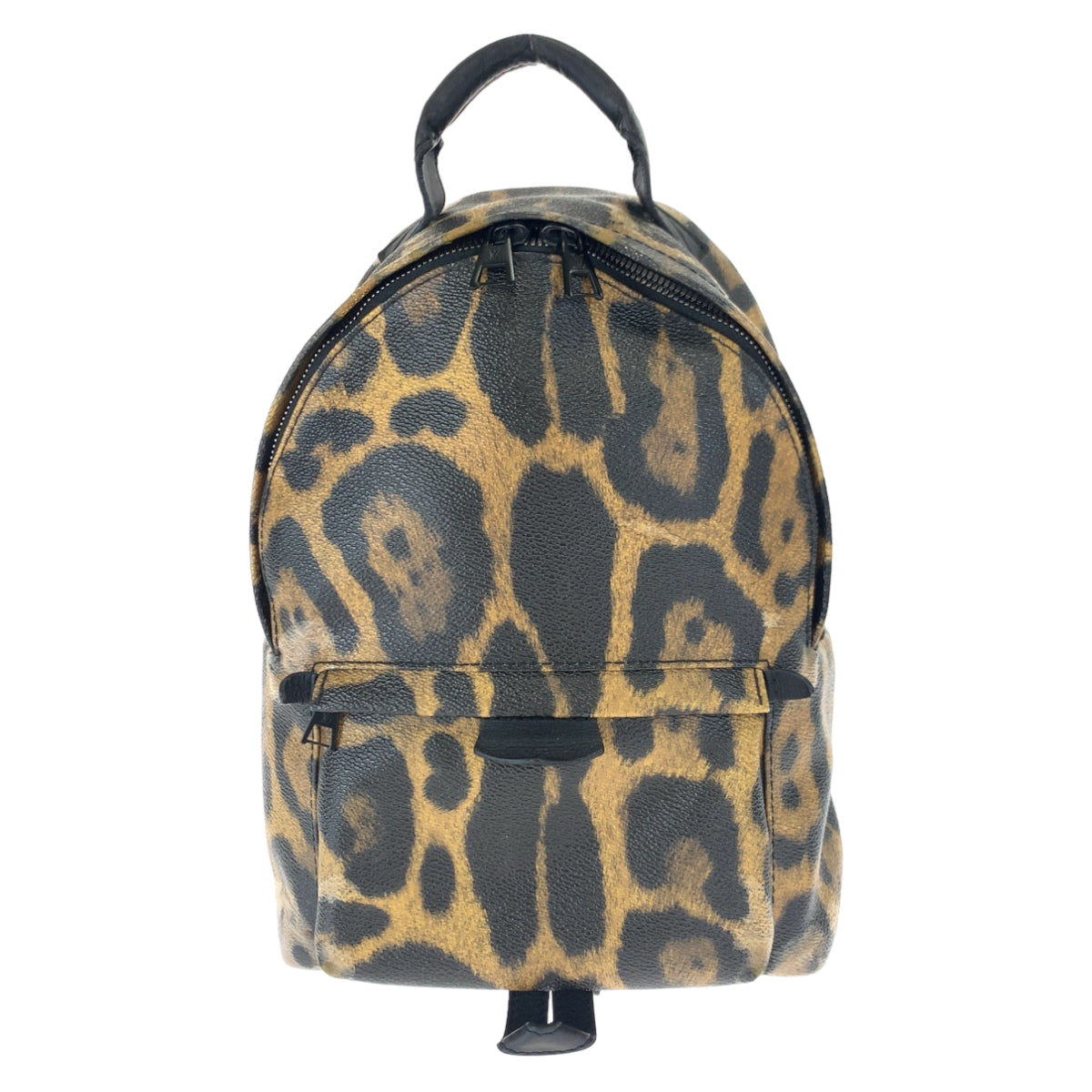 LOUIS VUITTON Backpack M52020 PVC Brown black Backpack Backpack Leopard Leopard Pattern Palm Springs PM Women Used