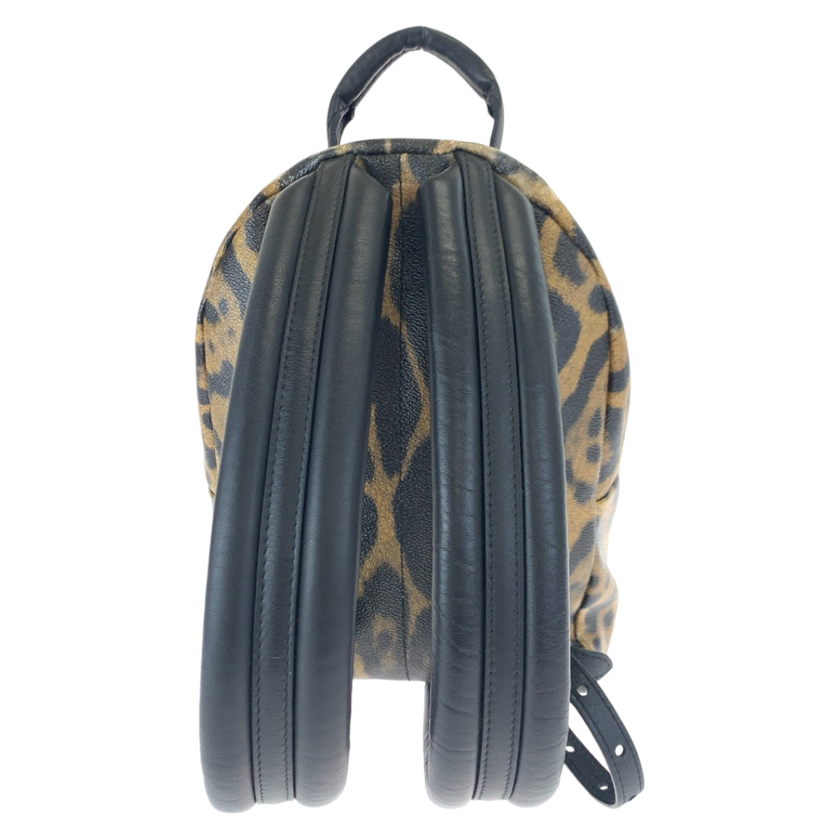 LOUIS VUITTON Backpack M52020 PVC Brown black Backpack Backpack Leopard Leopard Pattern Palm Springs PM Women Used