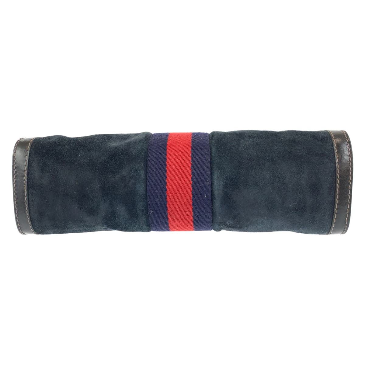 GUCCI Clutch bag Suede, Leather Navy black Clutch bag business bag Old Gucci Sherry line mens Used