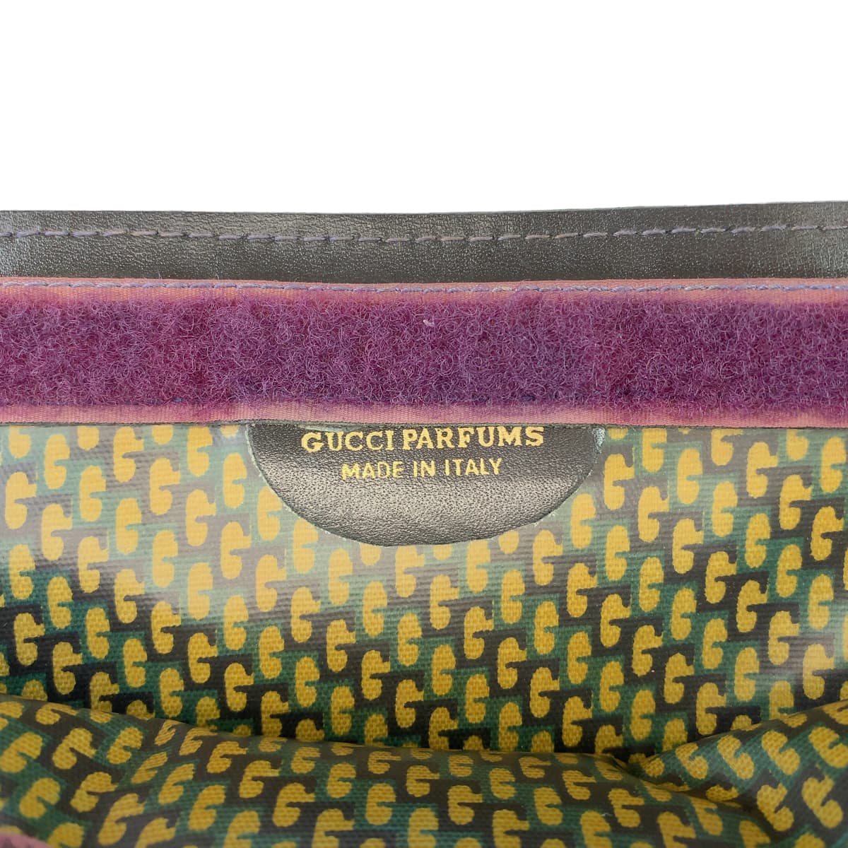 GUCCI Clutch bag Suede, Leather Navy black Clutch bag business bag Old Gucci Sherry line mens Used