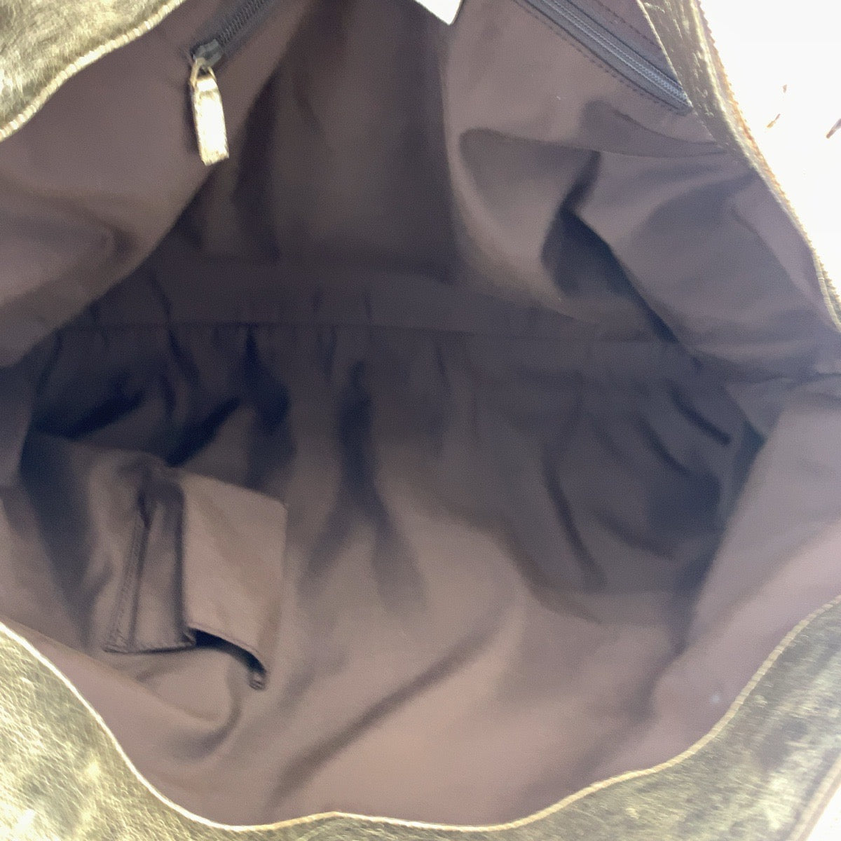 GUCCI Tote Bag 190248 GG canvas, leather Beige Gold GoldMetal Tote Bag Shoulder Bag Handbag Abbey Women Used