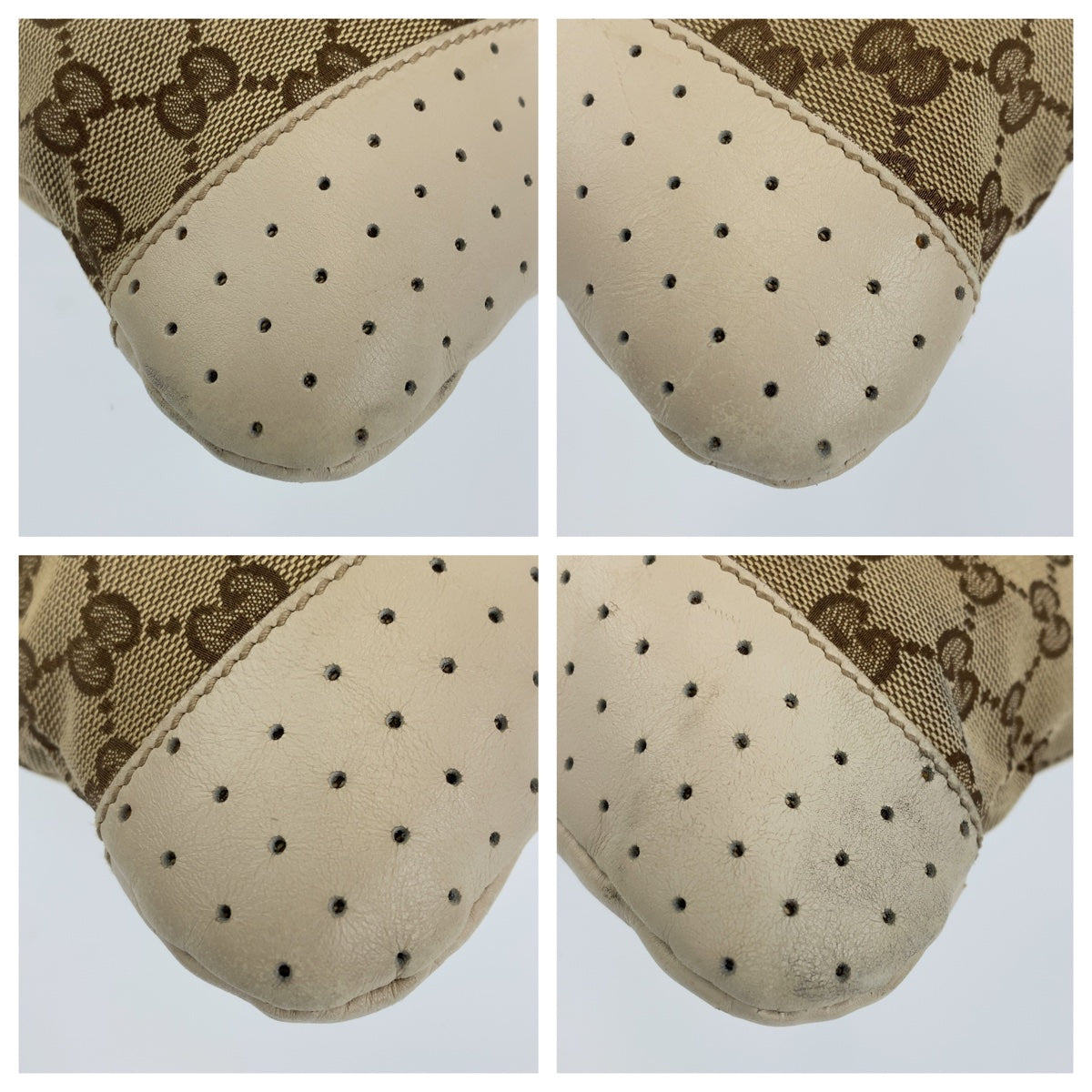 GUCCI Shoulder Bag 145857 GG canvas Beige SilverMetal Crossbody Shoulder Bag Messenger Bag GG pattern Women Used