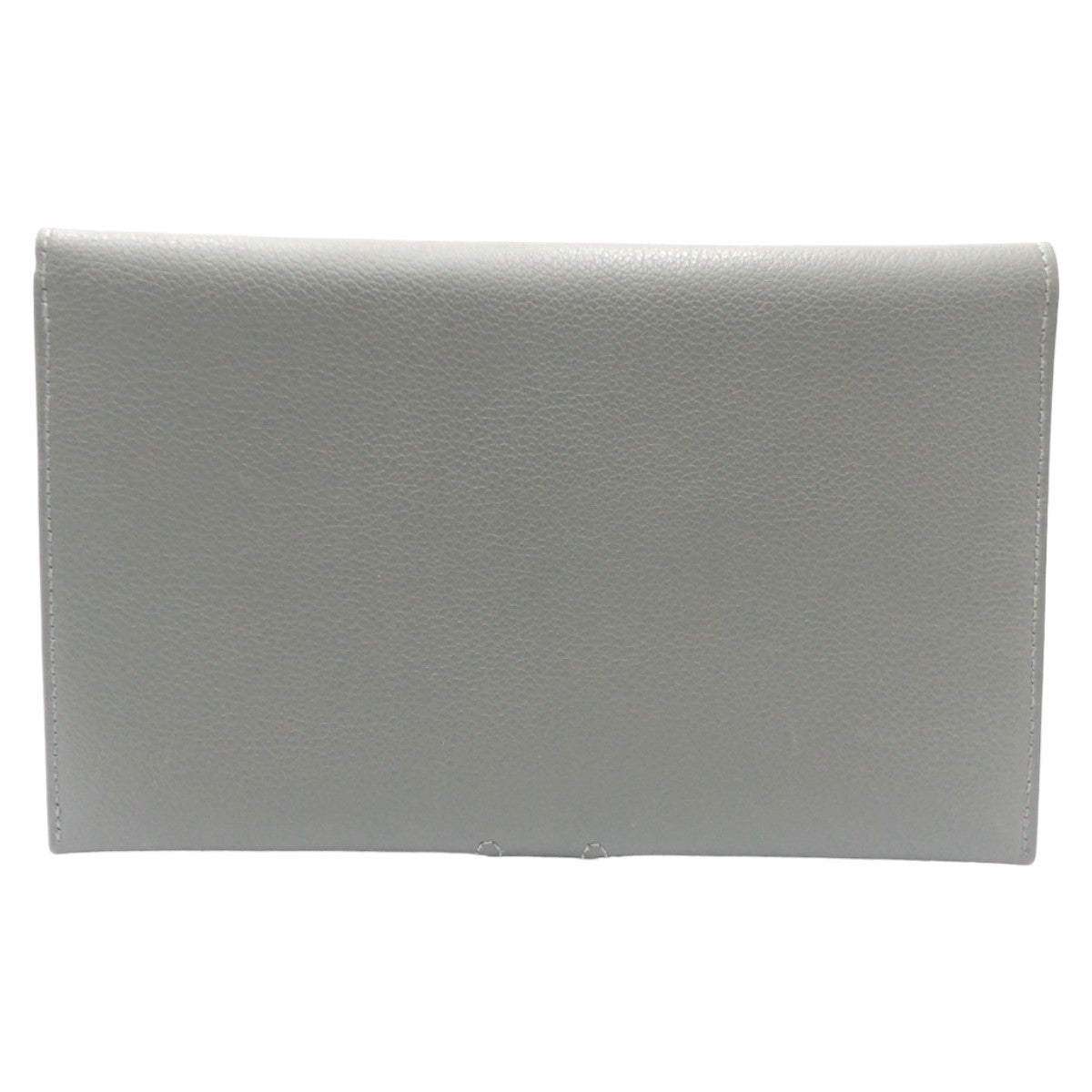 HERMES Long Wallet Purse leather Grey SilverMetal Long Wallet Purse RMS Tutankhamun Women Used