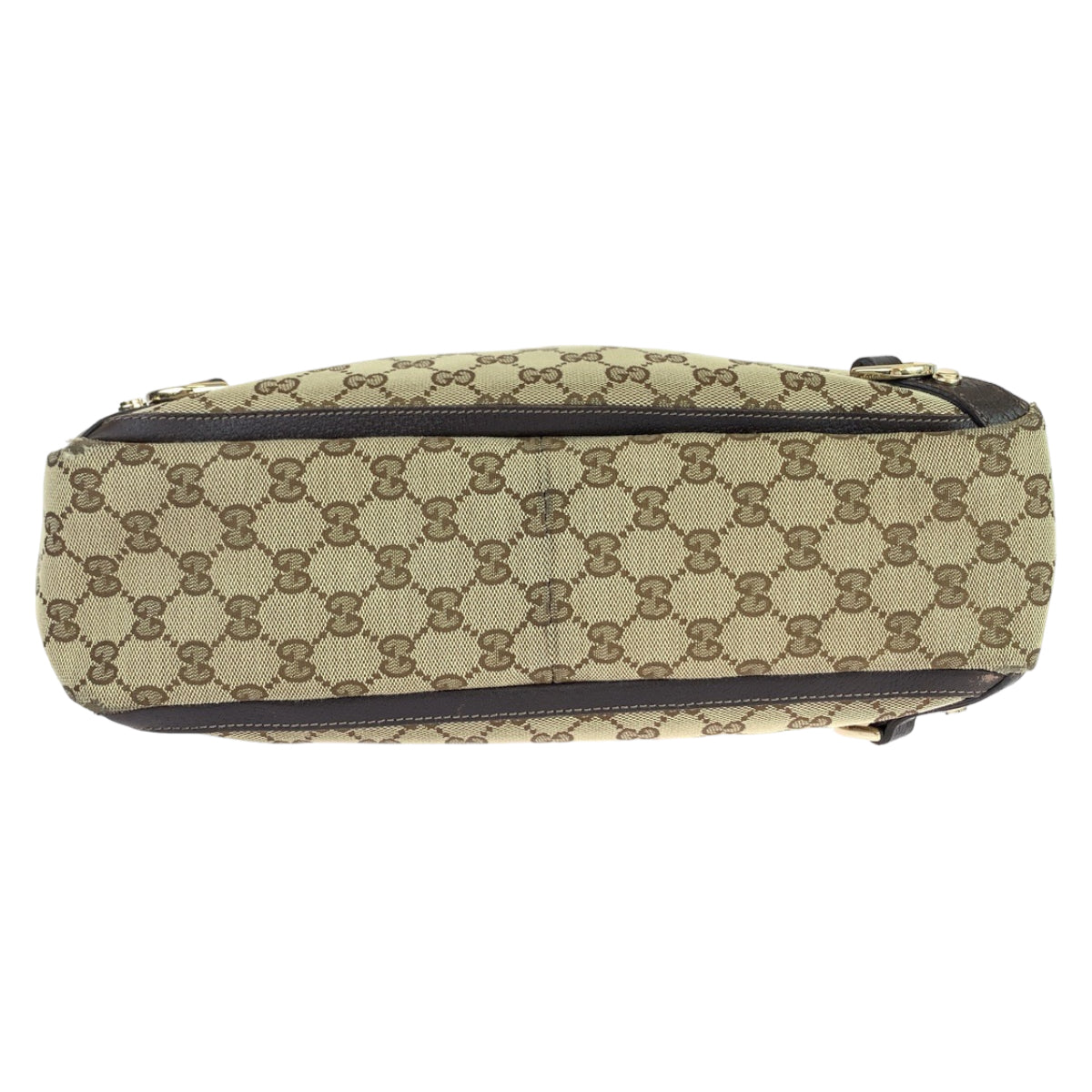 GUCCI Tote Bag 170004 GG canvas, leather Beige Brown Gold Metal Tote Bag Shoulder Bag Abbey Women Used