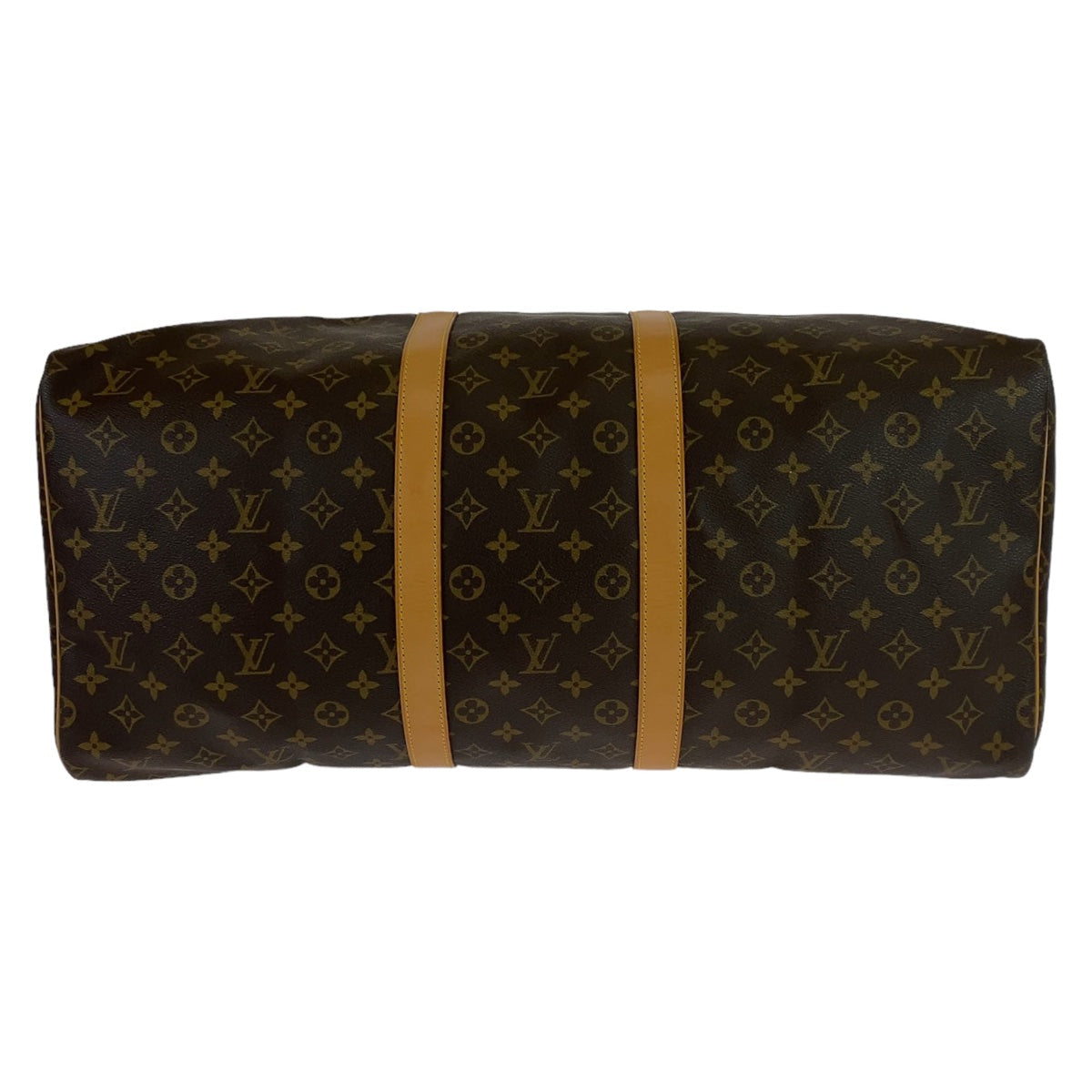 LOUIS VUITTON Boston Duffel bag M41424 PVC Brown Gold Metal Boston Duffel bag unisex Monogram Keepall 55 mens Used