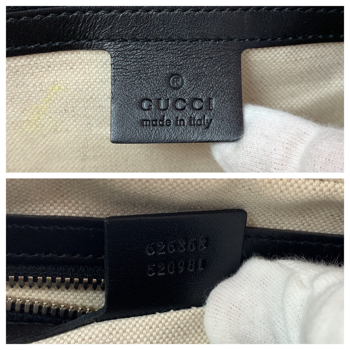 GUCCI Shoulder Bag 626363 leather Black Silver Metal Crossbody Shoulder Bag Soft Trunk GG emboss mens Used