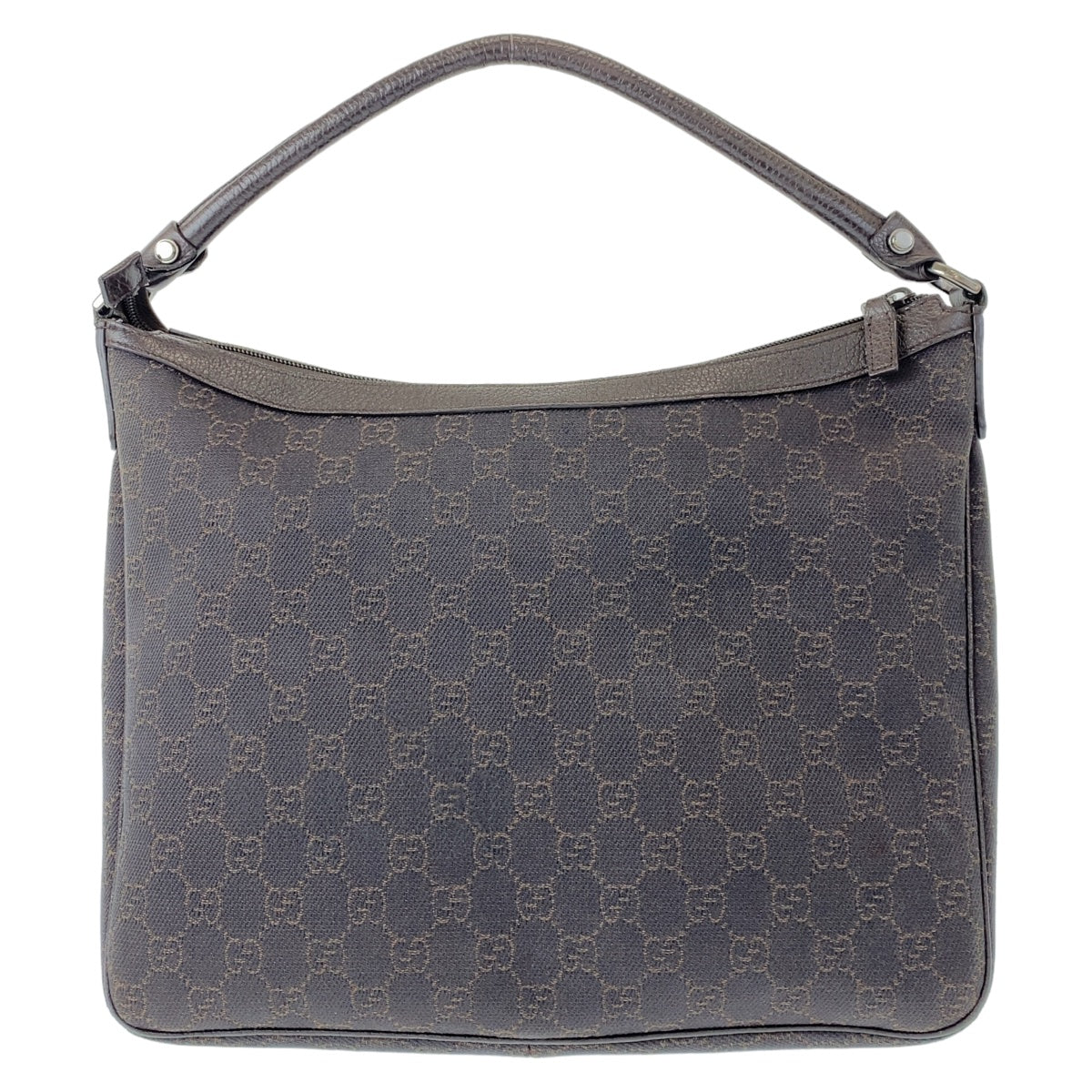 GUCCI Shoulder Bag 293581 GG canvas, leather Brown Silver Metal Hobo Shoulder Bag Handbag Abbey GG pattern Women Used