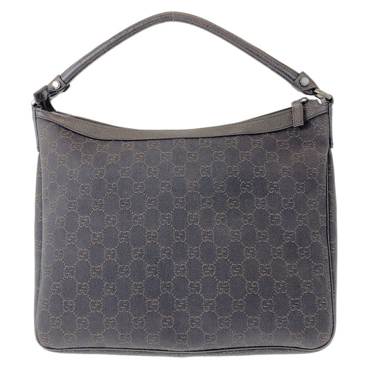 GUCCI Shoulder Bag 293581 GG canvas, leather Brown Silver Metal Hobo Shoulder Bag Handbag Abbey GG pattern Women Used