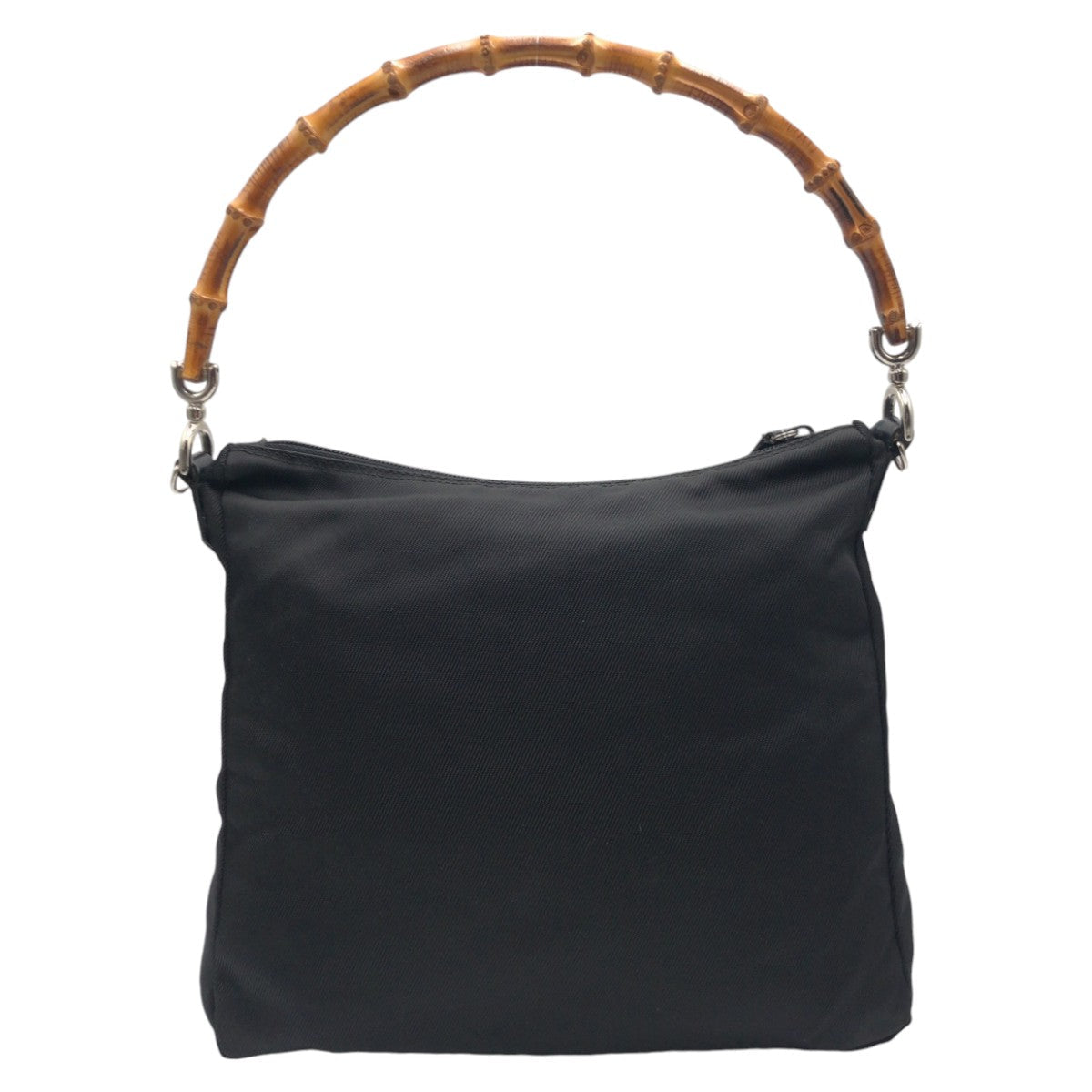 GUCCI Handbag Nylon Black black Handbag Shoulder Bag 2way Bamboo Women Used