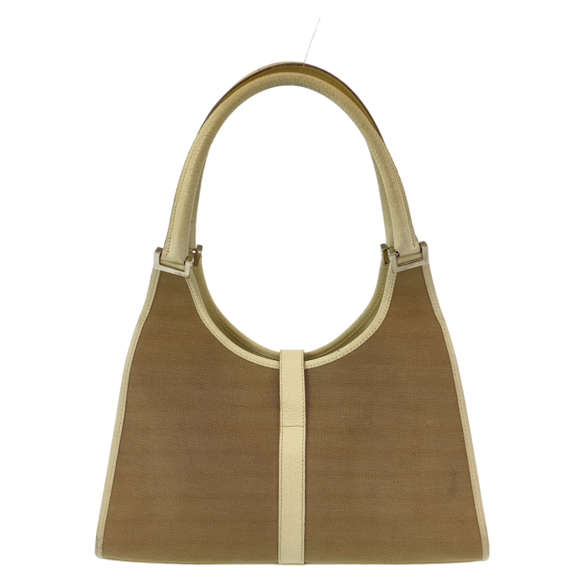 GUCCI Shoulder Bag 002 1067 canvas Beige White SilverMetal Shoulder Bag handbag Jackie Women Used