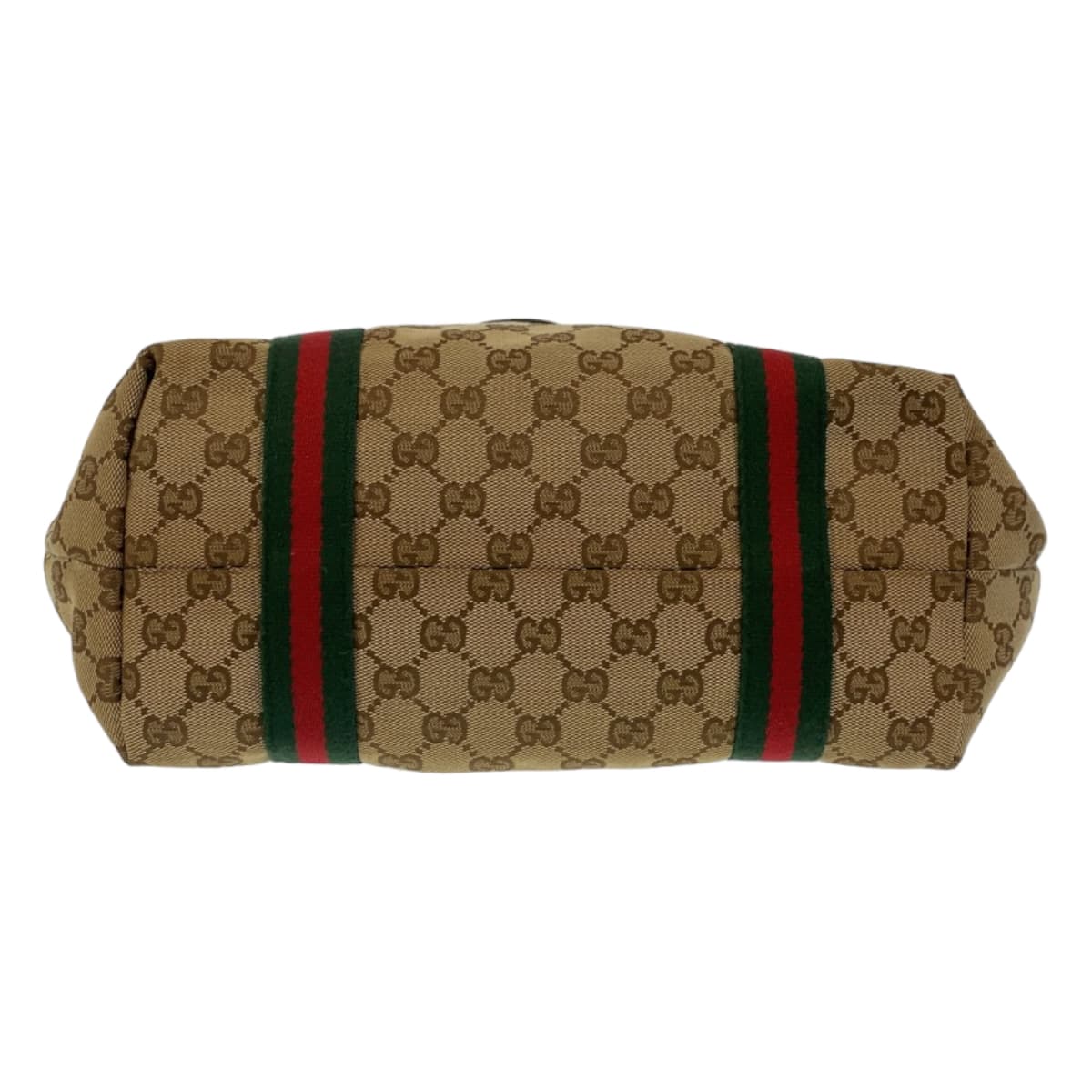 GUCCI Tote Bag 137396 GG canvas Beige multicolor Tote Bag Shoulder Bag Sherry line Women Used