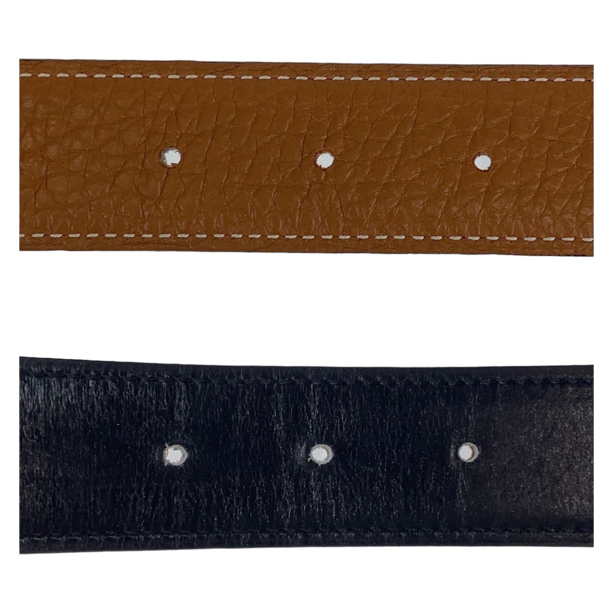 HERMES belt Togo , Box Calf Gold Camel Brown SilverMetal Stud buckle mens 100 Used