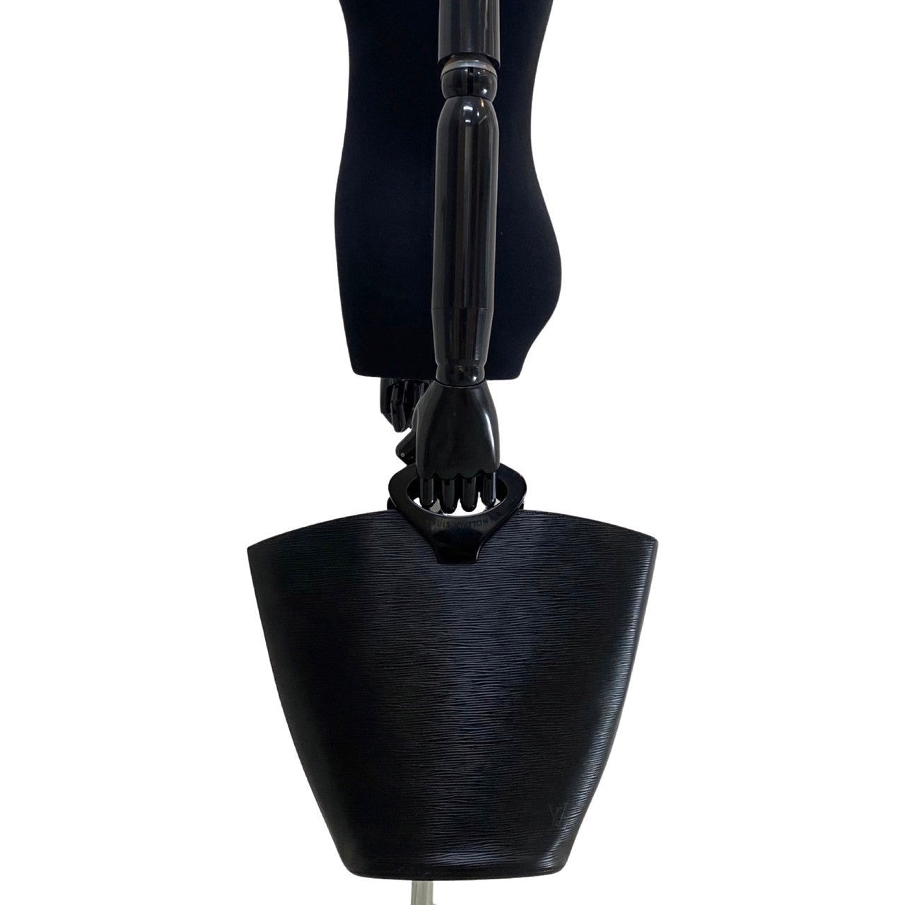 LOUIS VUITTON Handbag leather black Epi Noctumble