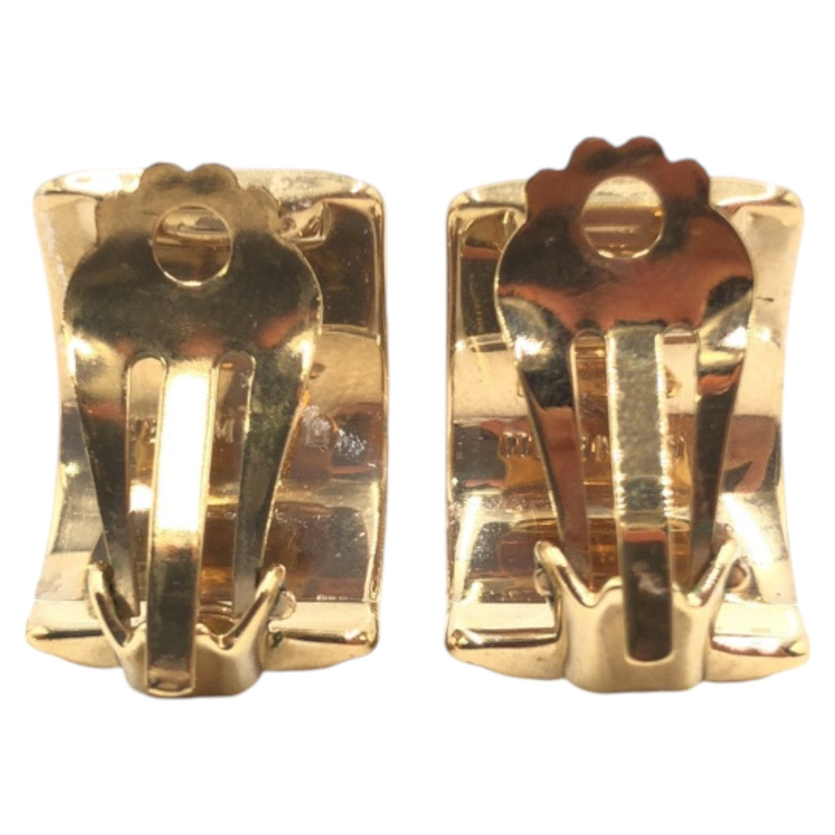 HERMES Earring metal Gold blue Earring Emile Women Used