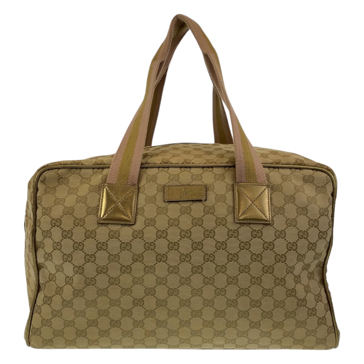 GUCCI Boston Duffel bag 153240 GG canvas Beige multicolor Boston Duffel bag unisex Sherry line mens Used