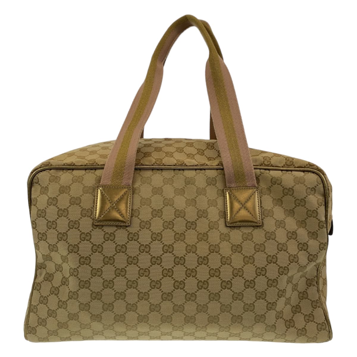 GUCCI Boston Duffel bag 153240 GG canvas Beige multicolor Boston Duffel bag unisex Sherry line mens Used