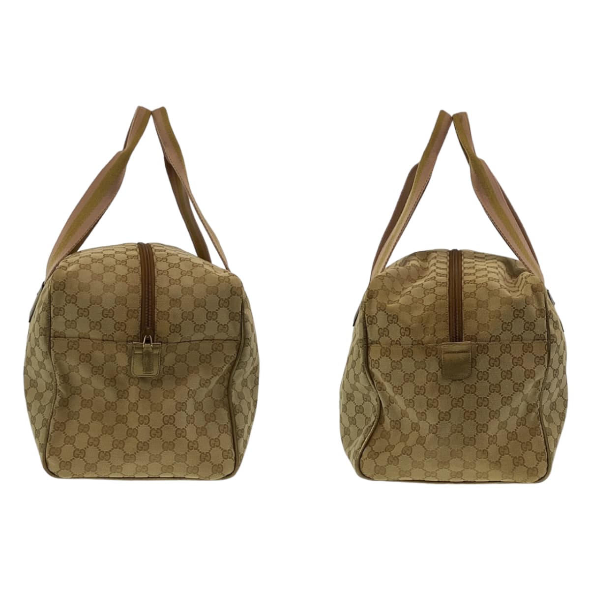 GUCCI Boston Duffel bag 153240 GG canvas Beige multicolor Boston Duffel bag unisex Sherry line mens Used