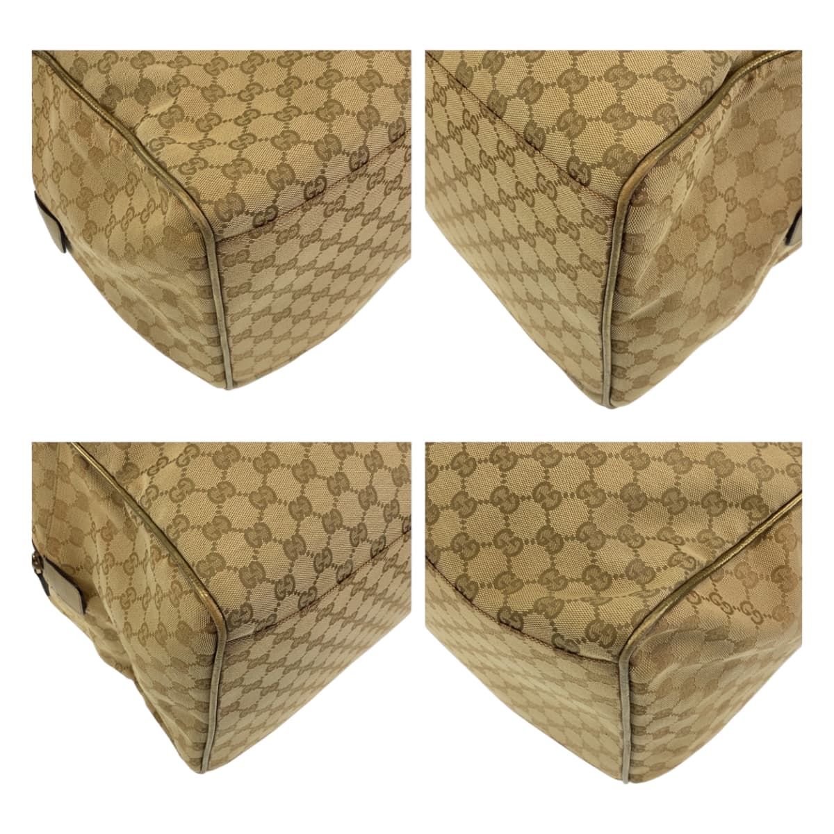 GUCCI Boston Duffel bag 153240 GG canvas Beige multicolor Boston Duffel bag unisex Sherry line mens Used