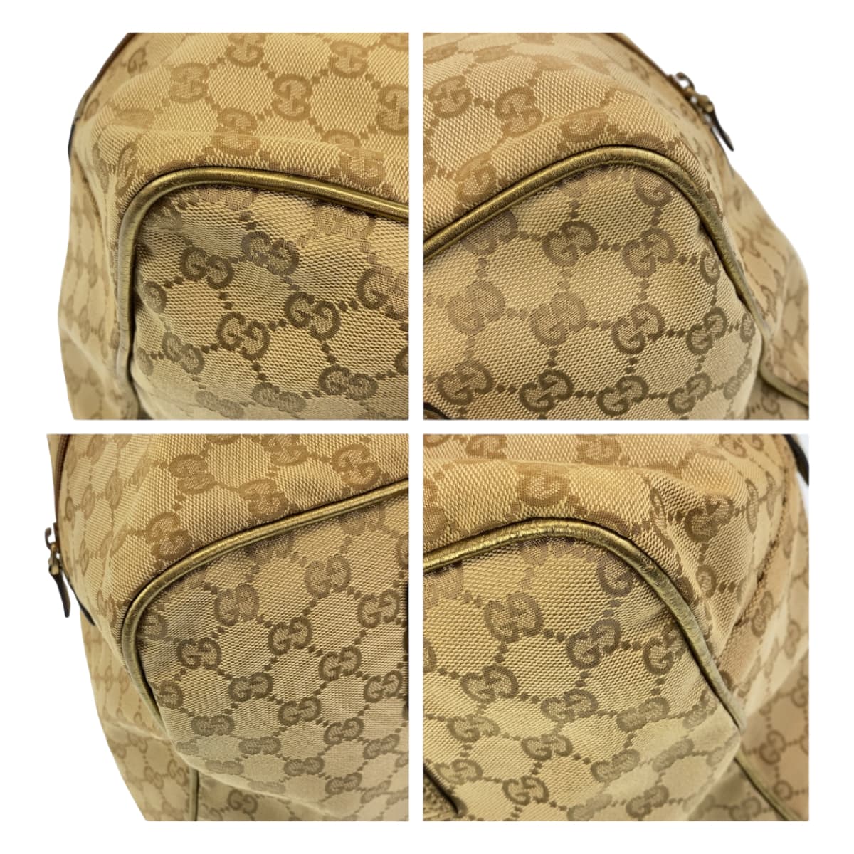 GUCCI Boston Duffel bag 153240 GG canvas Beige multicolor Boston Duffel bag unisex Sherry line mens Used