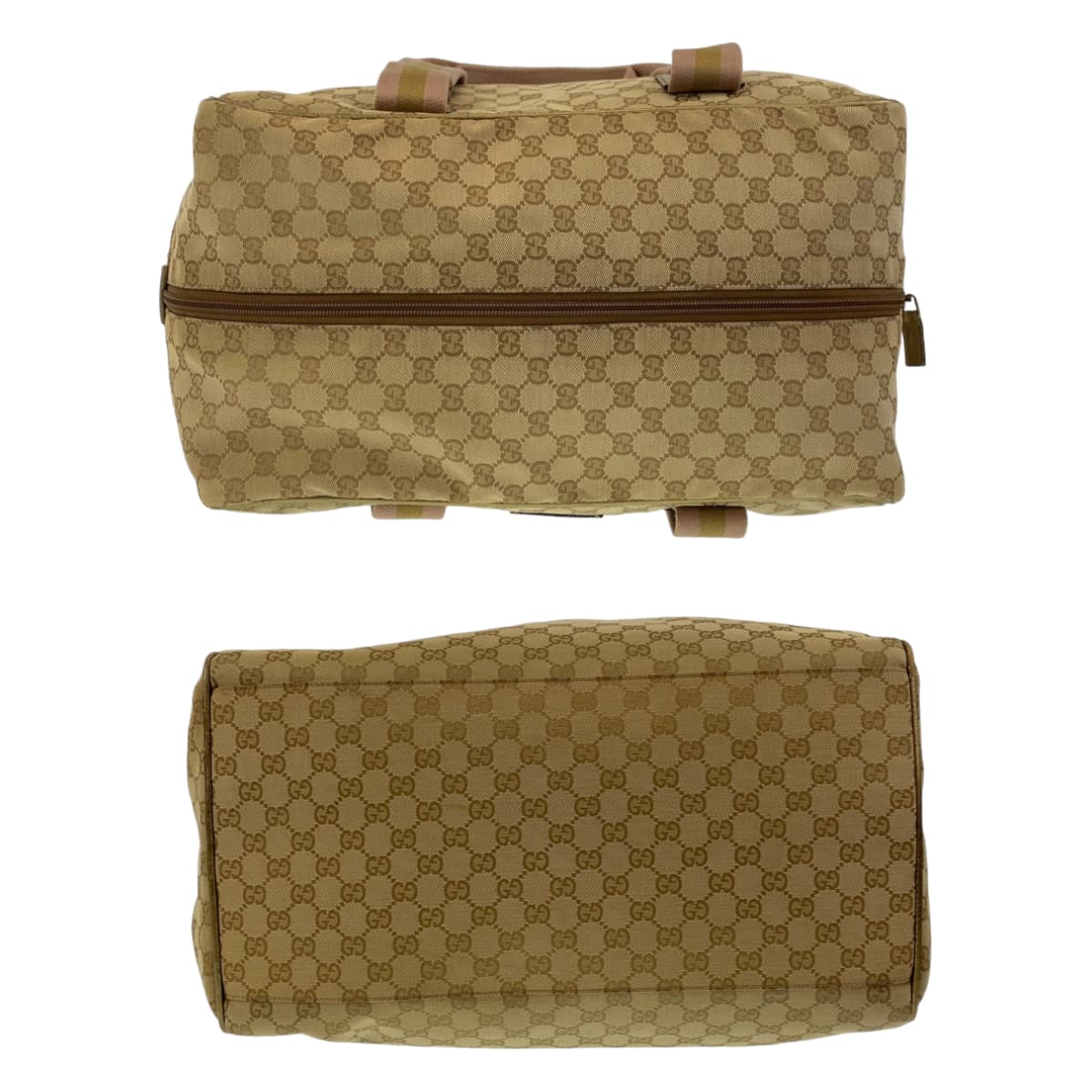 GUCCI Boston Duffel bag 153240 GG canvas Beige multicolor Boston Duffel bag unisex Sherry line mens Used