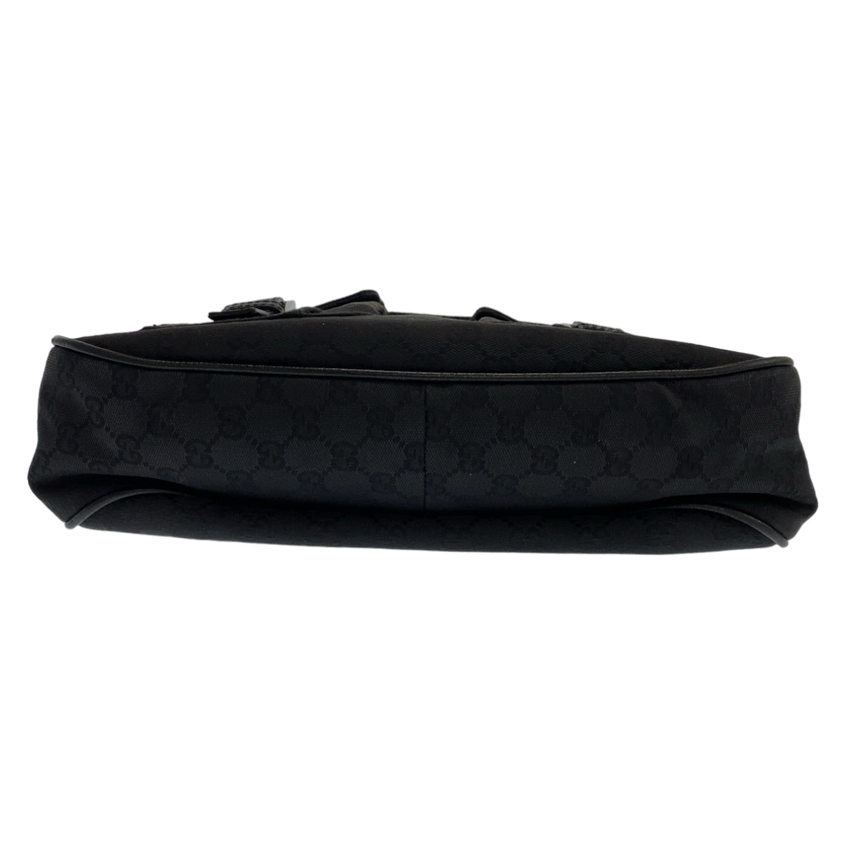 GUCCI Shoulder Bag 114269 GG canvas, leather Black Silver Metal Crossbody Shoulder Bag Messenger Bag mens Used