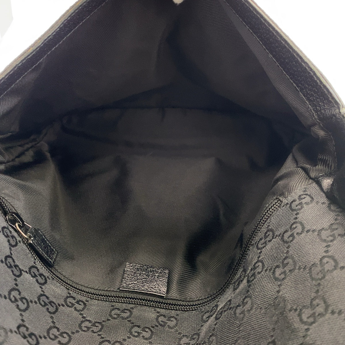GUCCI Shoulder Bag 114269 GG canvas, leather Black Silver Metal Crossbody Shoulder Bag Messenger Bag mens Used