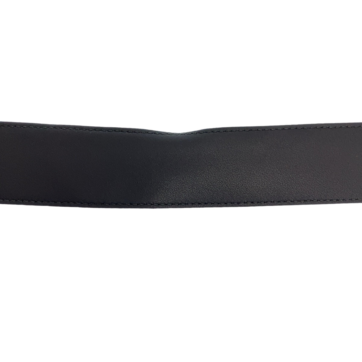 GUCCI belt 525040 leather Black SilverMetal Belt Buckle 33.1"/34" Unisex Marmont GG logo mens 34 Used