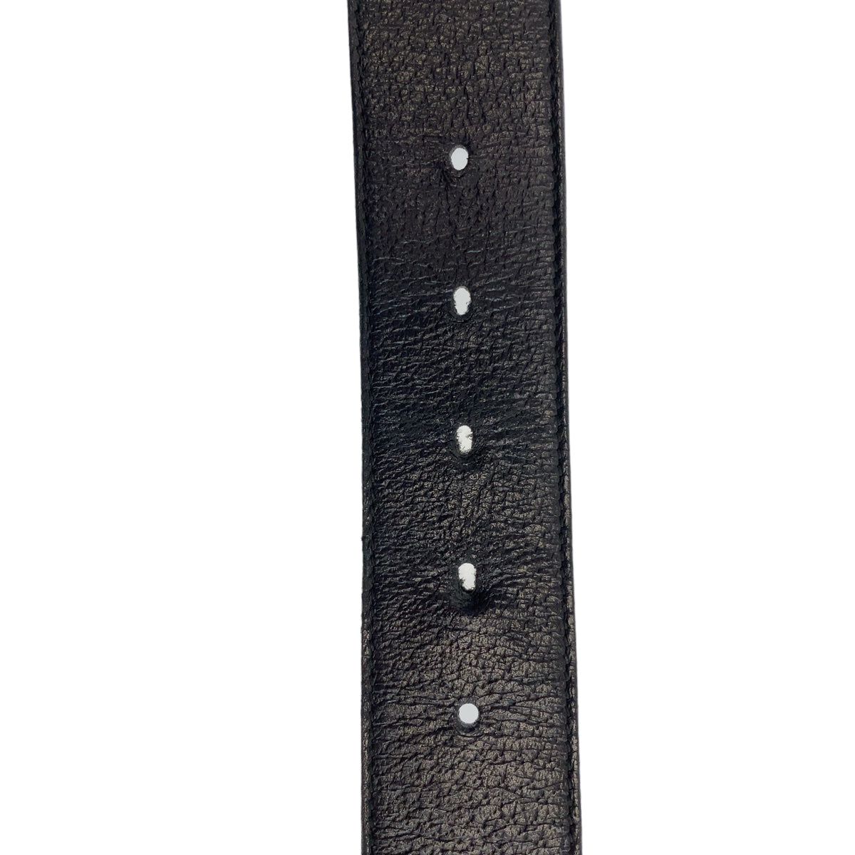 GUCCI belt 525040 leather Black SilverMetal Belt Buckle 33.1"/34" Unisex Marmont GG logo mens 34 Used