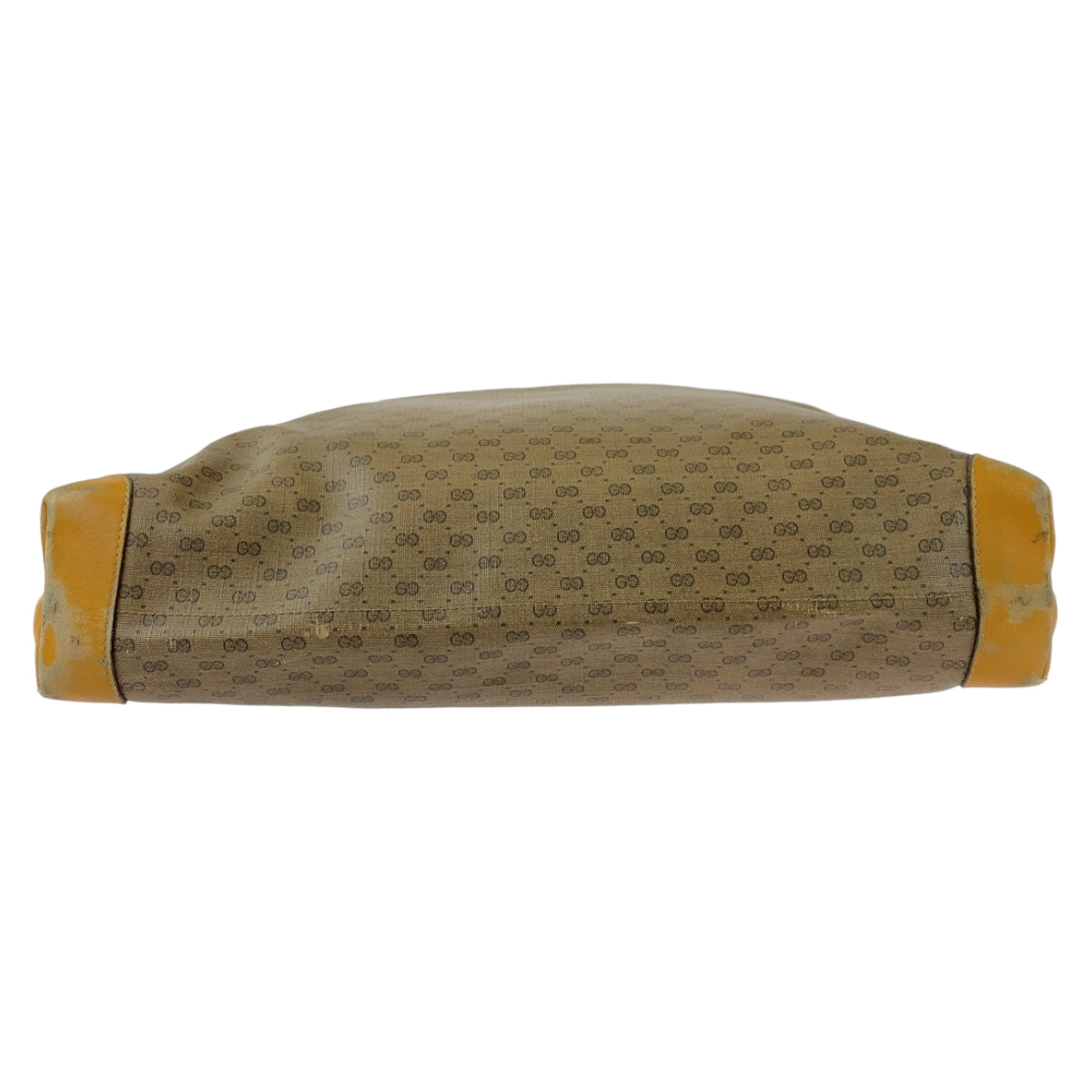 GUCCI Tote Bag 002 983 0163 GG Supreme canvas, leather Brown Beige Gold Metal Tote Bag Shoulder Bag Unisex Old Gucci Shelly Line Micro GG mens Used