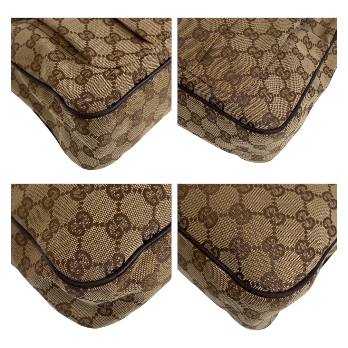 GUCCI Shoulder Bag 131211 GG canvas Beige SilverMetal Crossbody Shoulder Bag Messenger Bag Unisex mens Used
