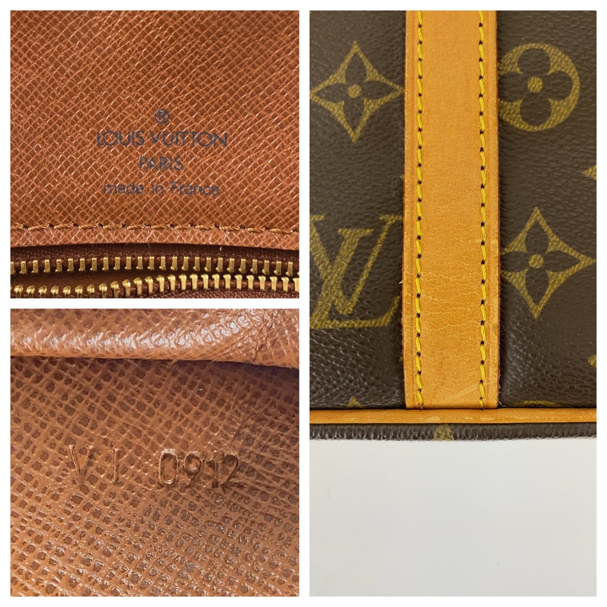 LOUIS VUITTON Business bag M53361 PVC, Leather Brown Beige Gold Metal Business bag, briefcase, A4 storage Monogram Porte Documan Voyagej mens Used