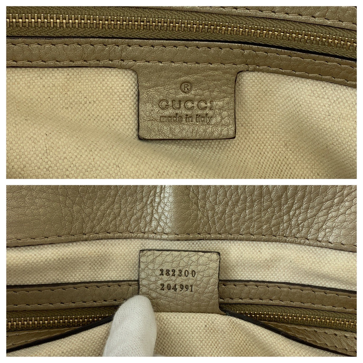GUCCI Tote Bag 282300 GG canvas Brown Gold Metal Tote Bag handbag Bella Bamboo Ribbon tassel Women Used
