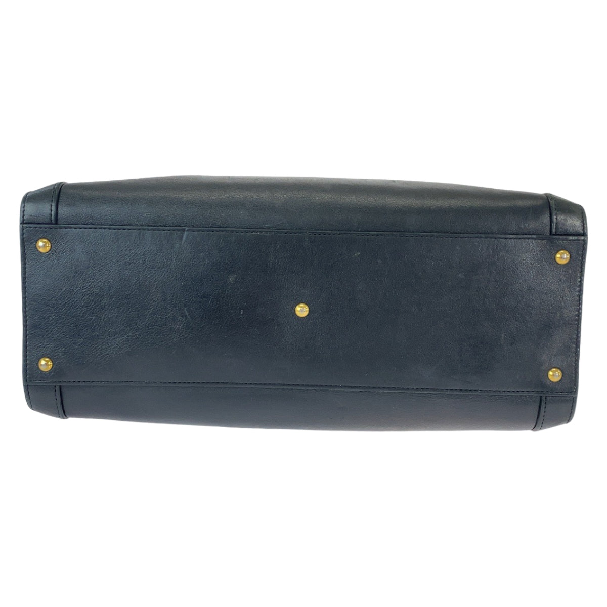 GUCCI Tote Bag 655658 leather Black GoldMetal Tote Bag Shoulder Bag Handbag 2way Bamboo Diana Women Used