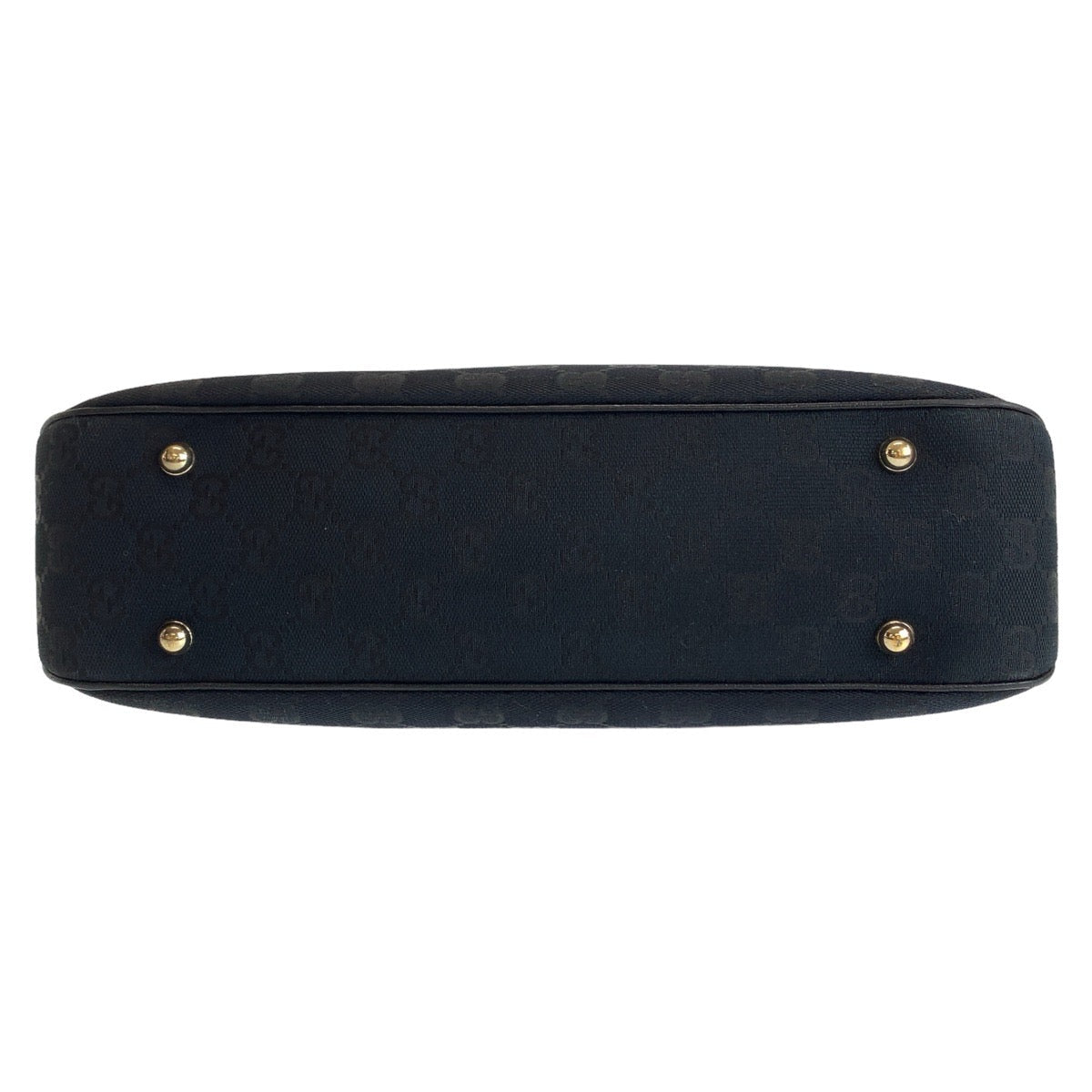 GUCCI Shoulder Bag 137379 GG canvas, leather Black GoldMetal Shoulder Bag handbag Bamboo GG pattern Women Used