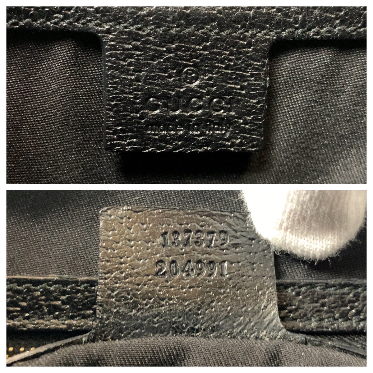 GUCCI Shoulder Bag 137379 GG canvas, leather Black GoldMetal Shoulder Bag handbag Bamboo GG pattern Women Used