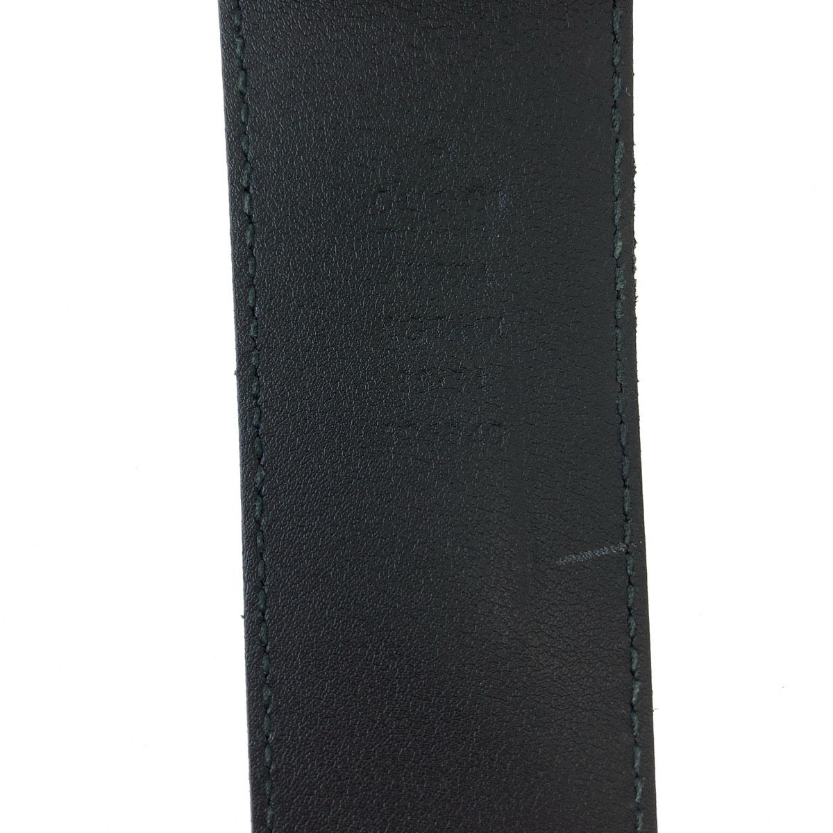 GUCCI belt 525040 GG Supreme Canvas Black Silver Metal Belt buckle Interlocking mens 34 Used