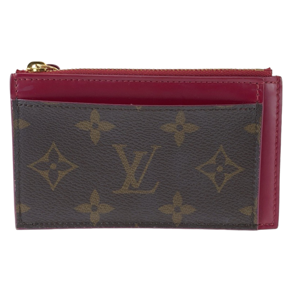 LOUIS VUITTON Coin case M67889 PVC Brown Monogram Porte Cartes Zip