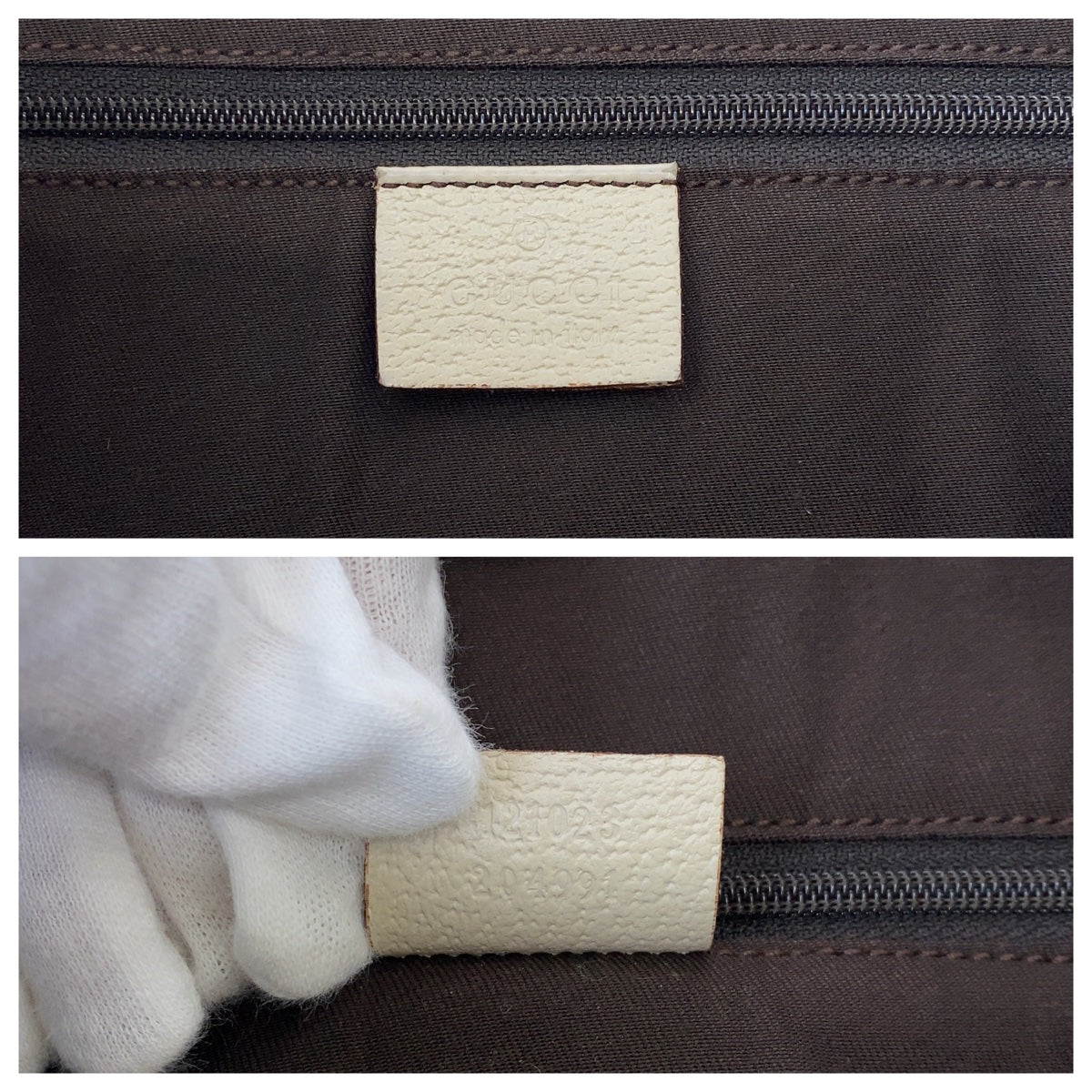 GUCCI Shoulder Bag 121023 GG canvas Beige Brown Ivory Gold Metal Shoulder Bag Tote Bag Women Used