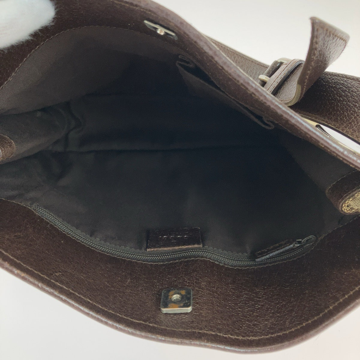 GUCCI Shoulder Bag 120841 GG canvas Brown Silver Metal Shoulder Bag Messenger bag Eclipse Women Used