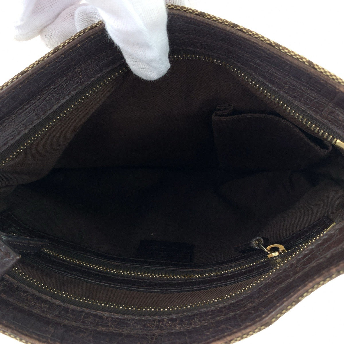 GUCCI Shoulder Bag 141506 GG canvas Brown Beige Gold Metal Shoulder Bag Crossbody Pochette Sherry line horsebit Women Used