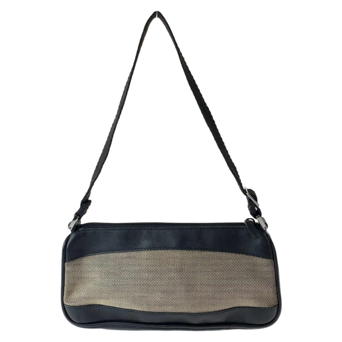 GUCCI Handbag 92820 Canvas, Leather Black Brown SilverMetal Handbag accessory pouch Women Used
