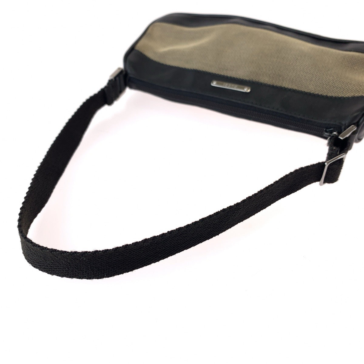 GUCCI Handbag 92820 Canvas, Leather Black Brown SilverMetal Handbag accessory pouch Women Used
