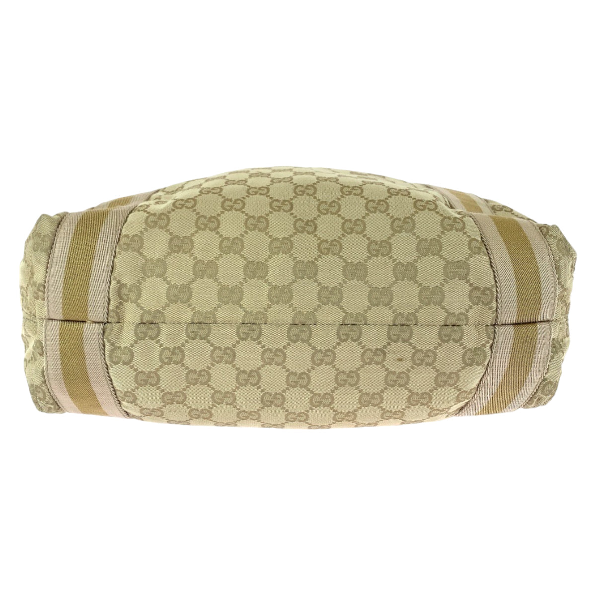 GUCCI Tote Bag 189669 GG canvas Beige gold Tote Bag Shoulder Bag Sherry line Women Used