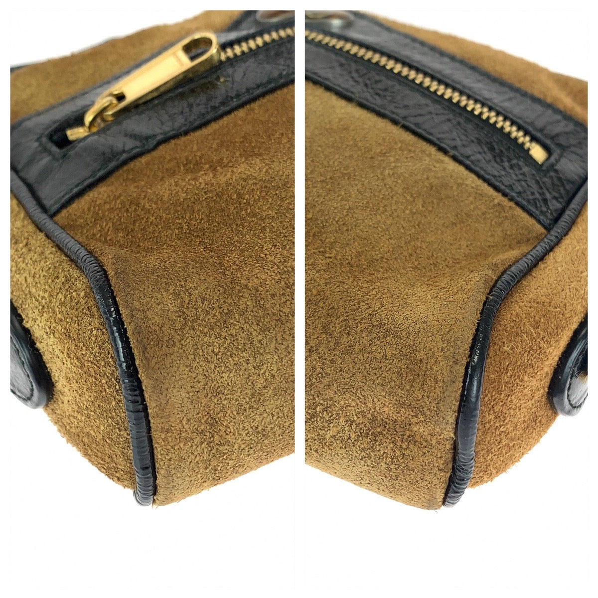 GUCCI Shoulder Bag 573321 Suede, Leather Brown Red Green GoldMetal Shoulder Bag pochette Ofidia Women Used