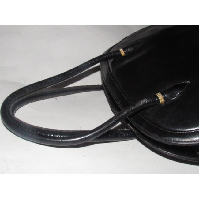 Gucci Top Handle Bag Black Leather Satchel